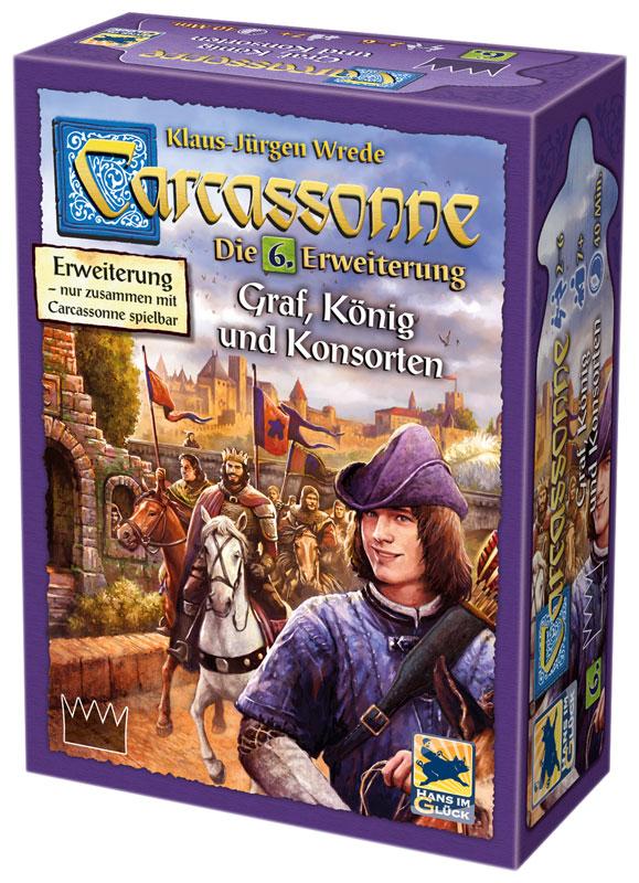 Carcassonne 2. Edition Erweiterung 6: Graf, König und Konsorten
