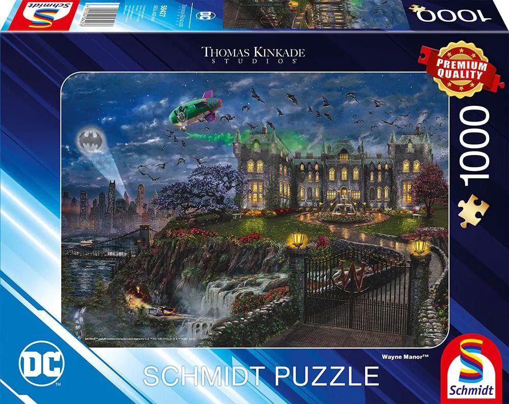 Thomas Kinkade Studios: DC Comics, Warner Bros. - Wayne Manor, 1.000 Teile Puzzle