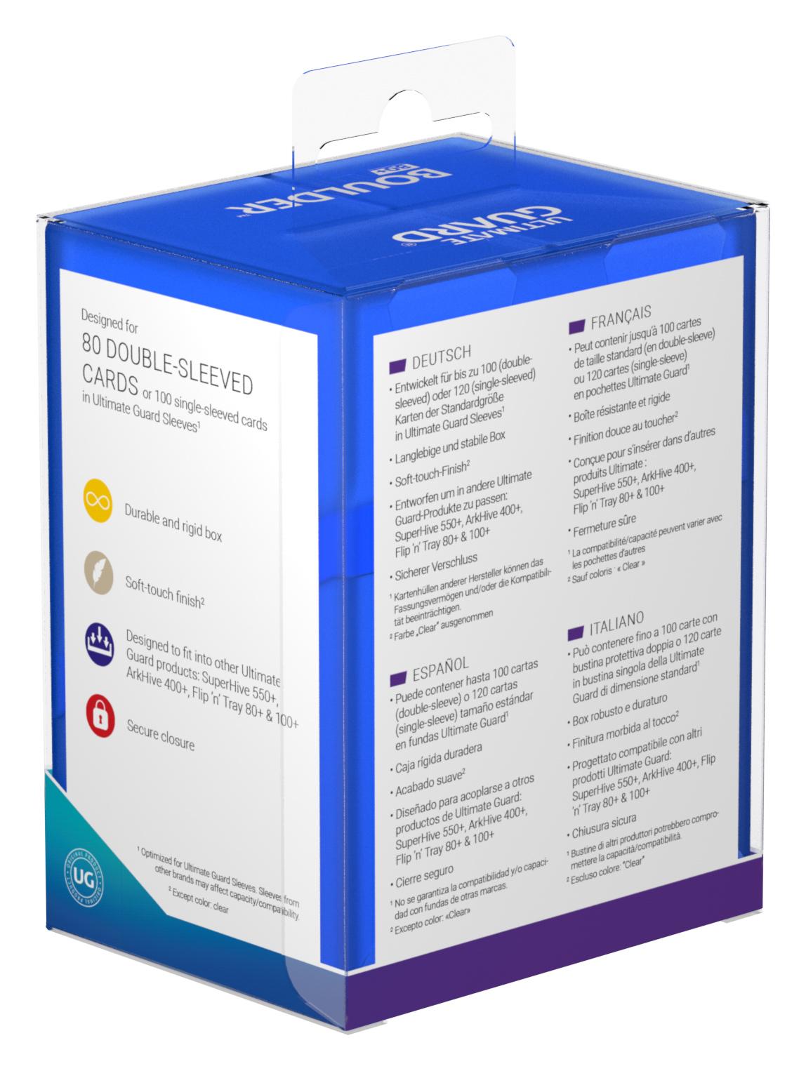 Ultimate Guard Boulder Deck Case 80+ Standardgröße Saphir Ultimate Guard Boulder Deck Case 80+ Standardgröße Saphir