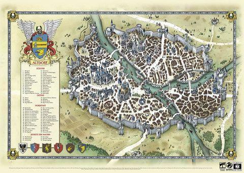 Warhammer Fantasy-Rollenspiel 4te Edition - Stadtplan Altdorf Warhammer Fantasy-Rollenspiel 4te Edition - Stadtplan Altdorf