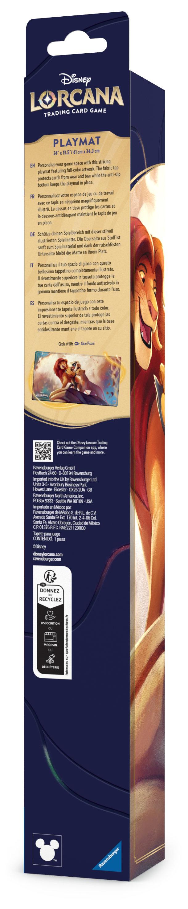 Disney Lorcana: Angriff der Ranke - Spielmatte König der Löwen
