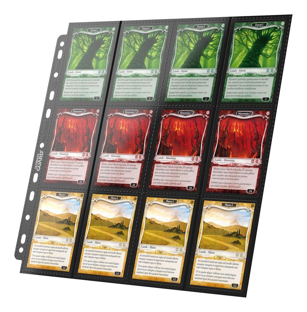 Ultimate Guard 24-Pocket Side-Loading Supreme Pages Standard Size Schwarz (10)