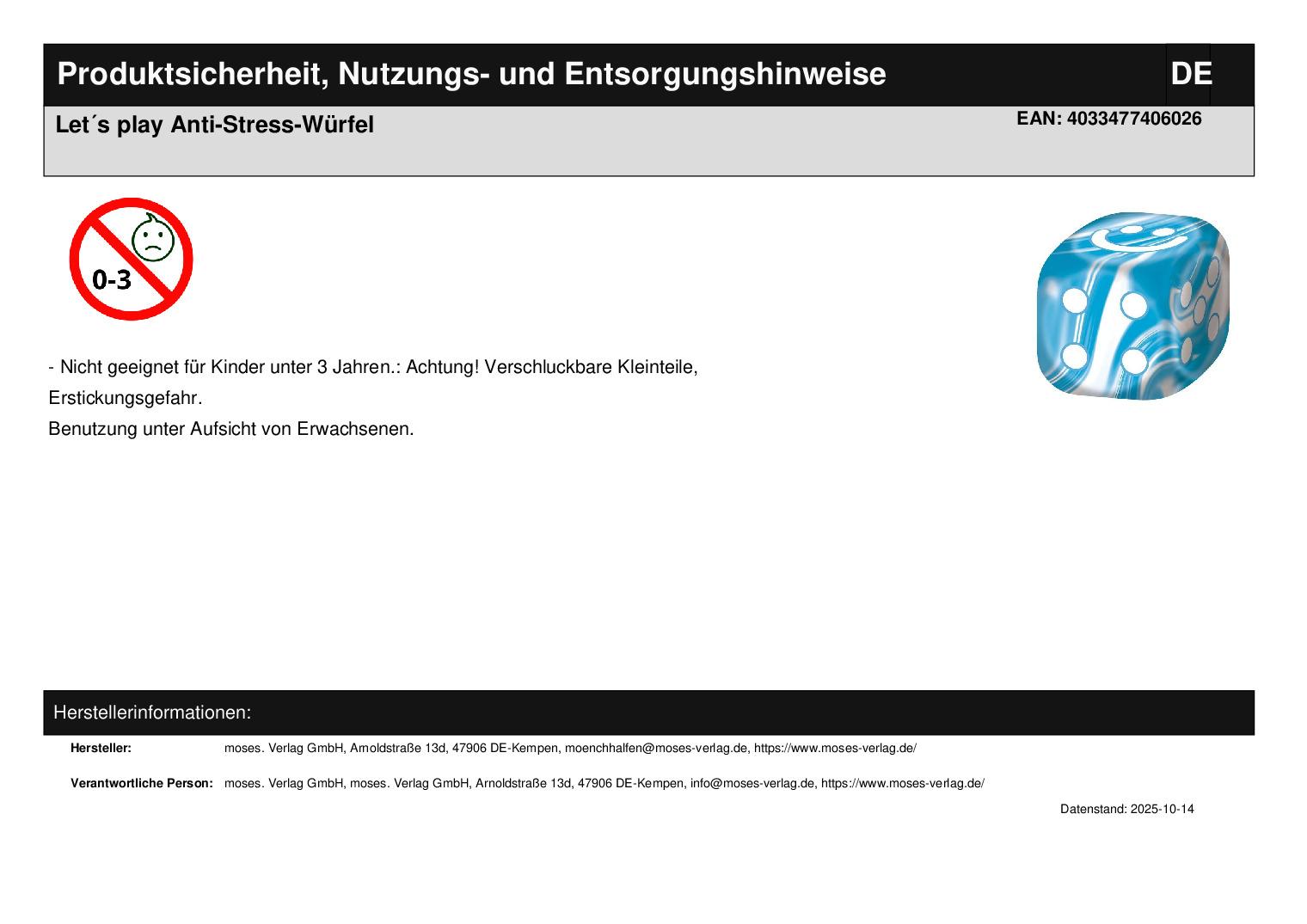 Let's play Anti-Stress-Würfel