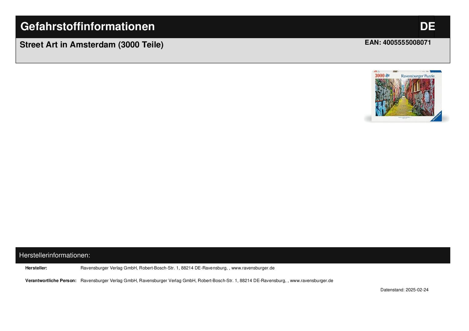 Street Art in Amsterdam (3000 Teile)