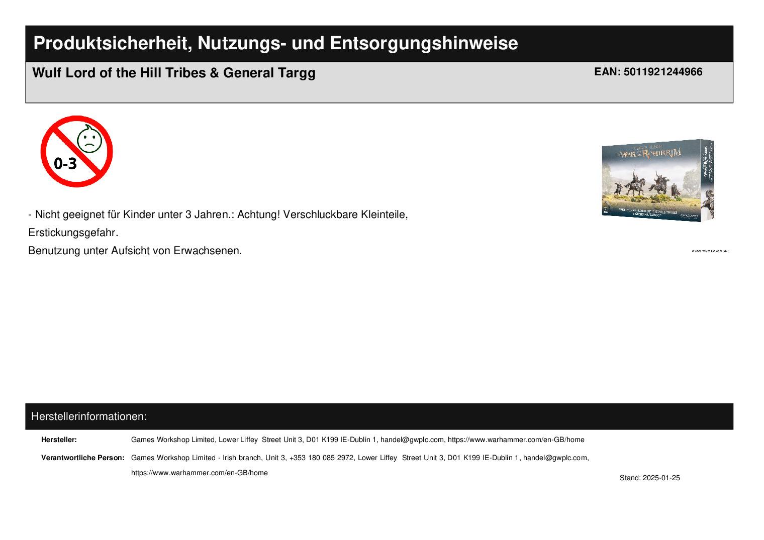 Wulf Lord of the Hill Tribes & General Targg Wulf Lord of the Hill Tribes & General Targg