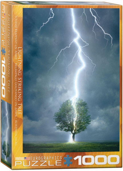 Nature Puzzle: Lightning Striking Tree