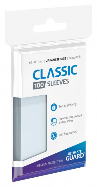 Ultimate Guard Classic Soft Sleeves Japanese Size (100)