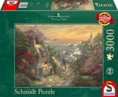 Puzzle:  Dörfchen am Leuchtturm  (3000 Teile)
