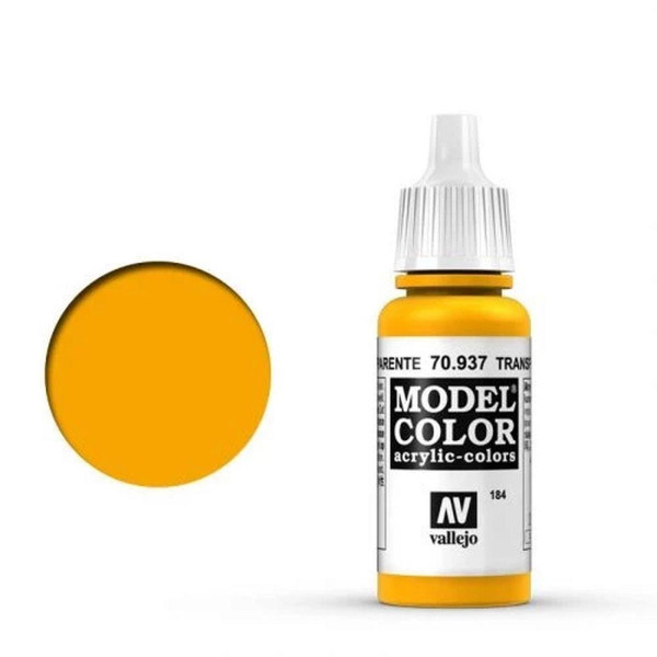 Vallejo Model Color: 184 Transparent Gelb, 17 ml (937)