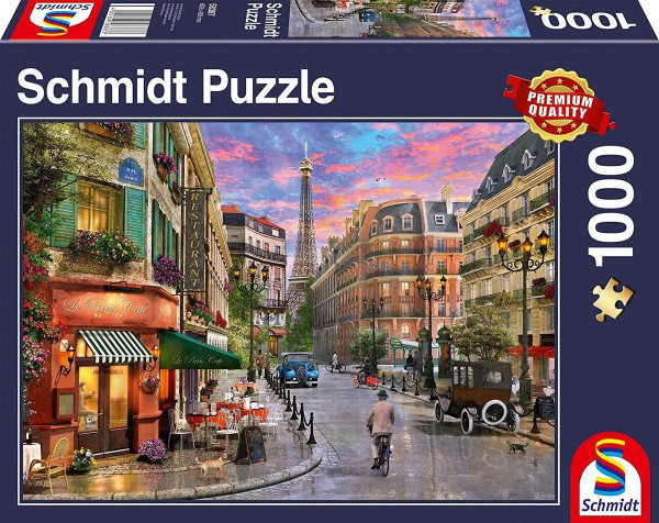 Puzzle: Straße zum Eiffelturm (1000 Teile)