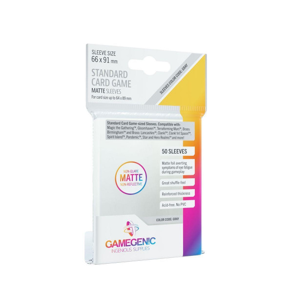 Gamegenic  Matte Standard Card Sleeves - 66 x 91 mm (50)