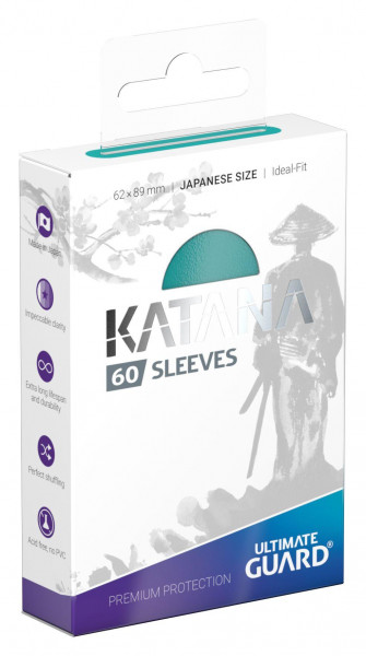 Ultimate Guard Katana Sleeves Japanese Size Türkis (60)