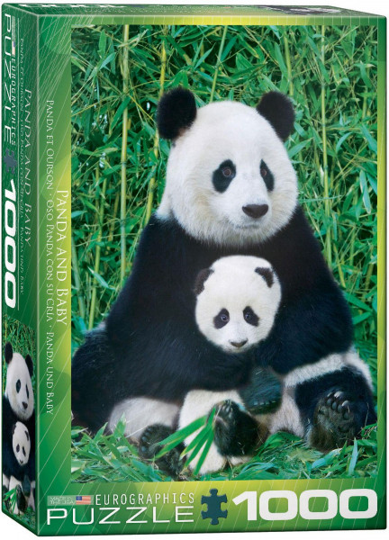 Animal Life Puzzle: Panda and Baby