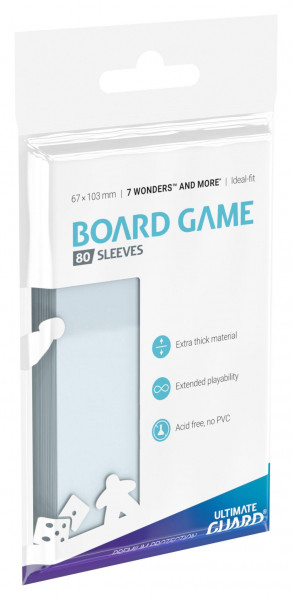 Ultimate Guard Premium Soft Sleeves für Brettspielkarten 7 Wonders (80)