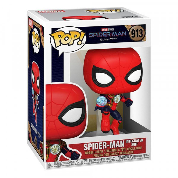 Spider-Man: No Way Home POP! Vinyl Figur Spider-Man (Integrated Suit) 9 cm