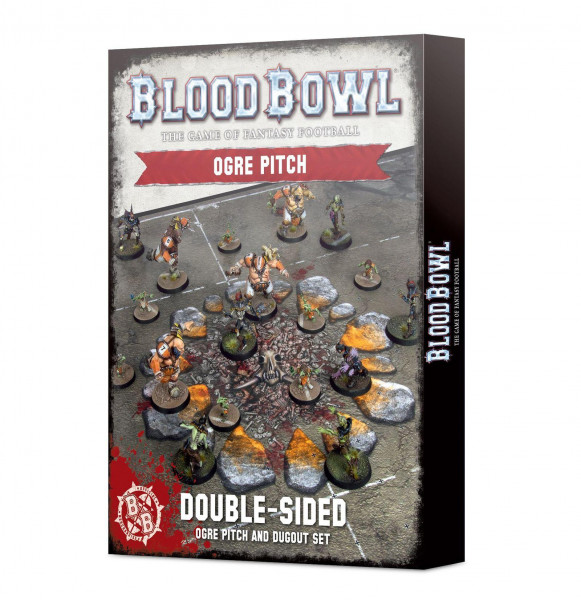 Blood Bowl Ogre Team Pitch & Dugouts