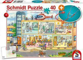 Puzzle:  Im Kinderkrankenhaus, 40 Teile, mit Add-on (Stethoskop)
